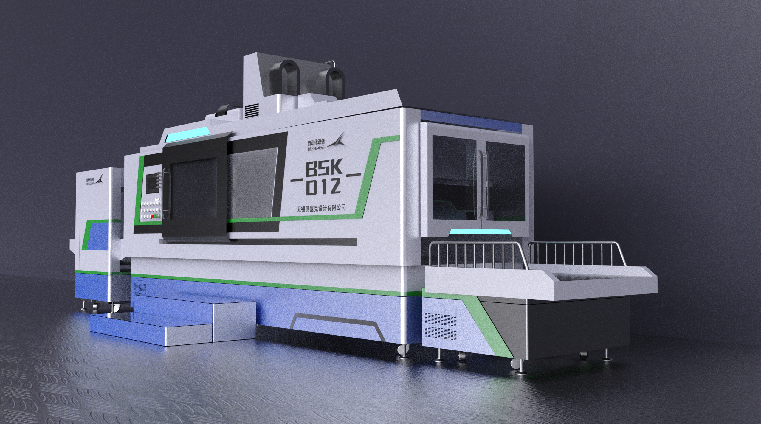 Mechanical equipment design，Commercial design，Industrial equipment design，Sheet metal equipment design，Modeling design，Equipment appearance design，Machining center machine tool，Besek design，