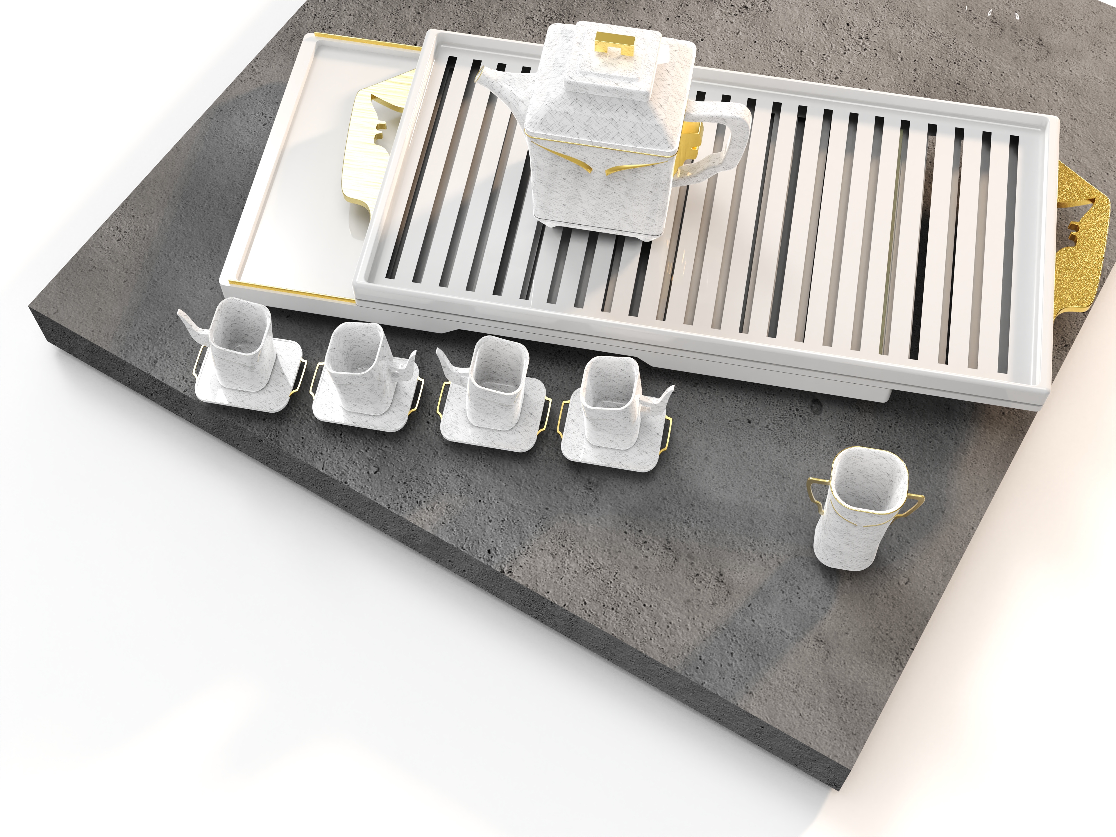 tea set，Sanxingdui，