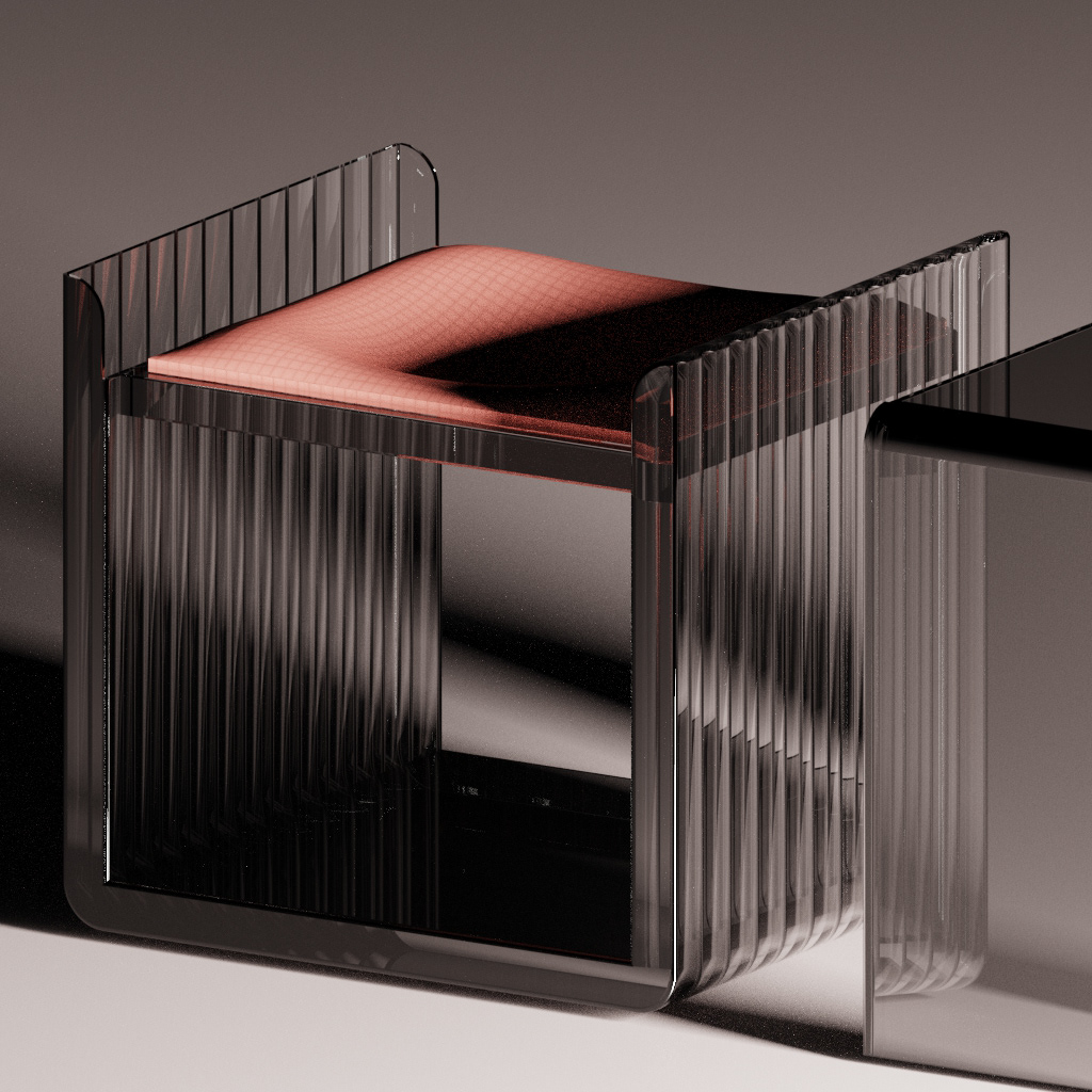 Side table，Cube，Geometry，Chain stool，product design，Appearance design，