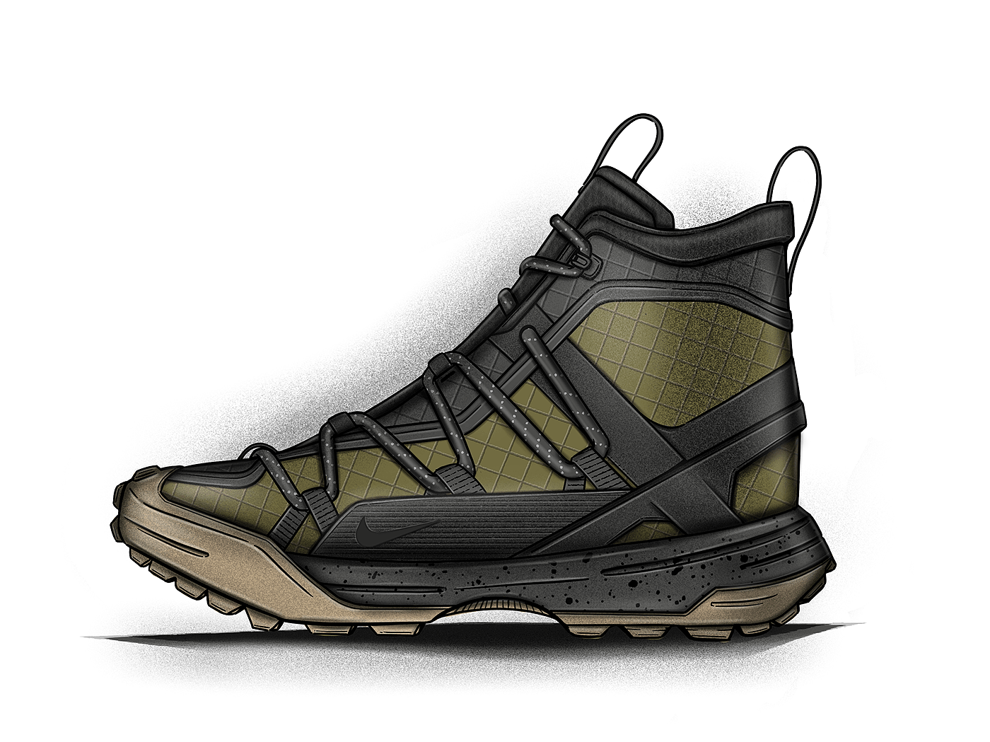 nike，鞋，草图，速写，鞋类设计，