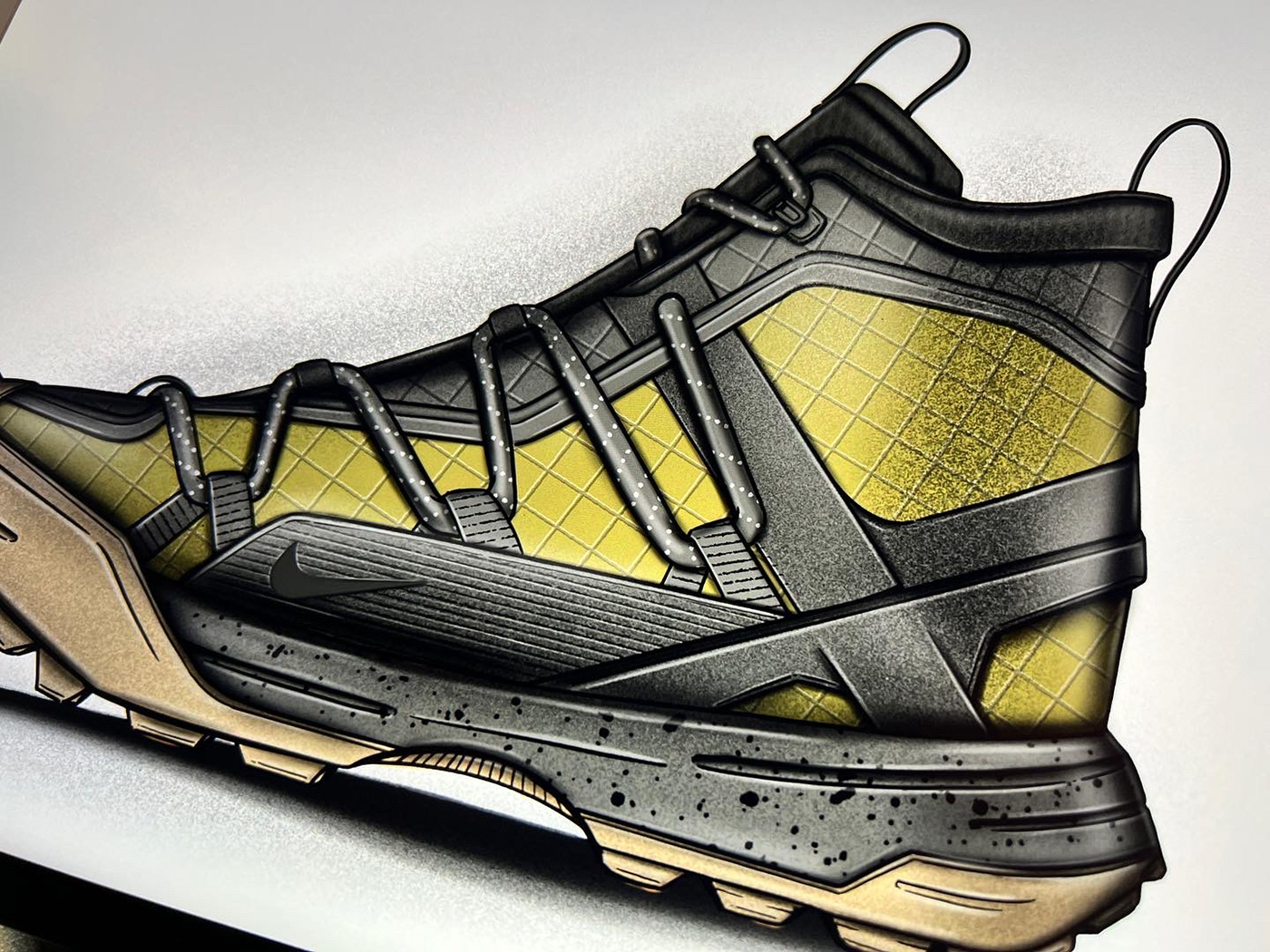 nike，shoes，sketch，Sketch，footwear design ，