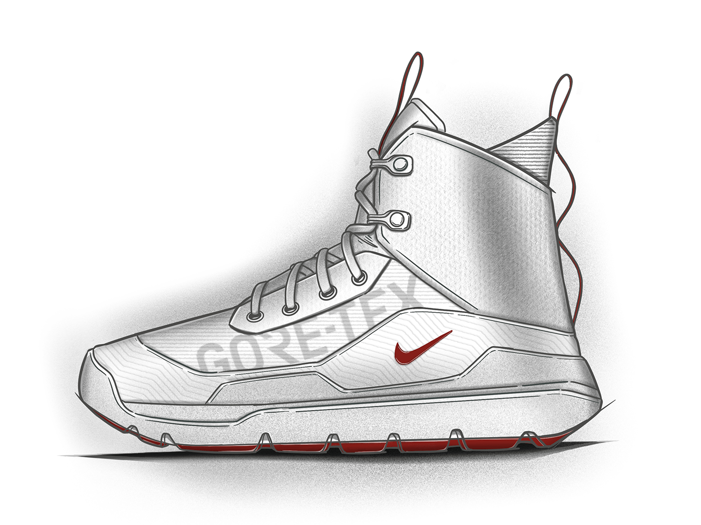nike，shoes，sketch，Sketch，footwear design ，