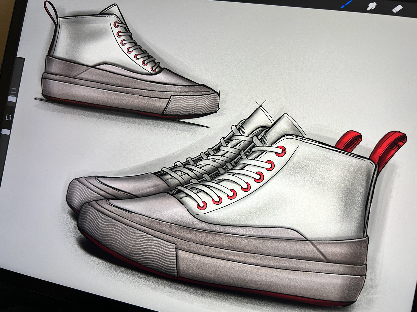 nike，shoes，sketch，Sketch，footwear design ，