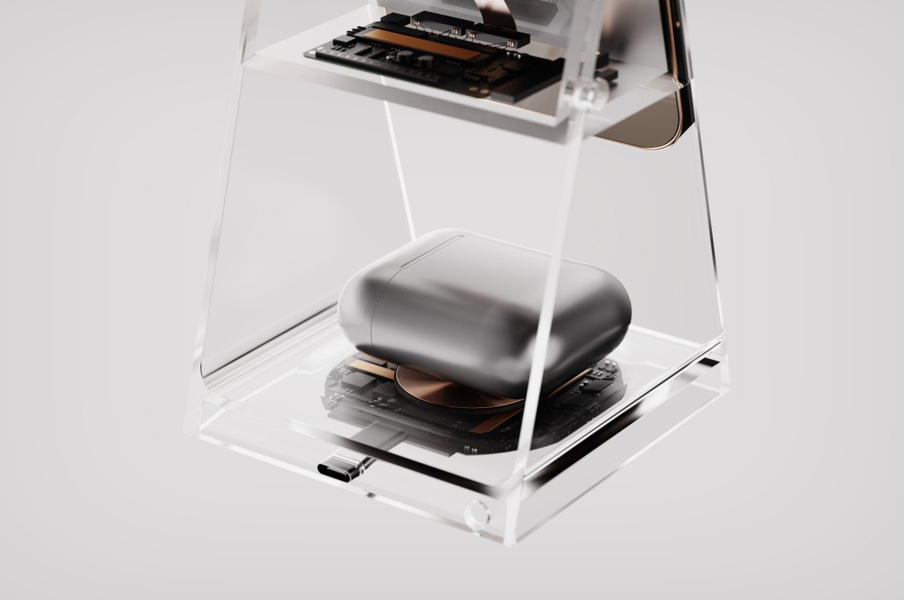 Wireless charging，Tri-charge，MagSafe，conceptual design，wireless charger ，