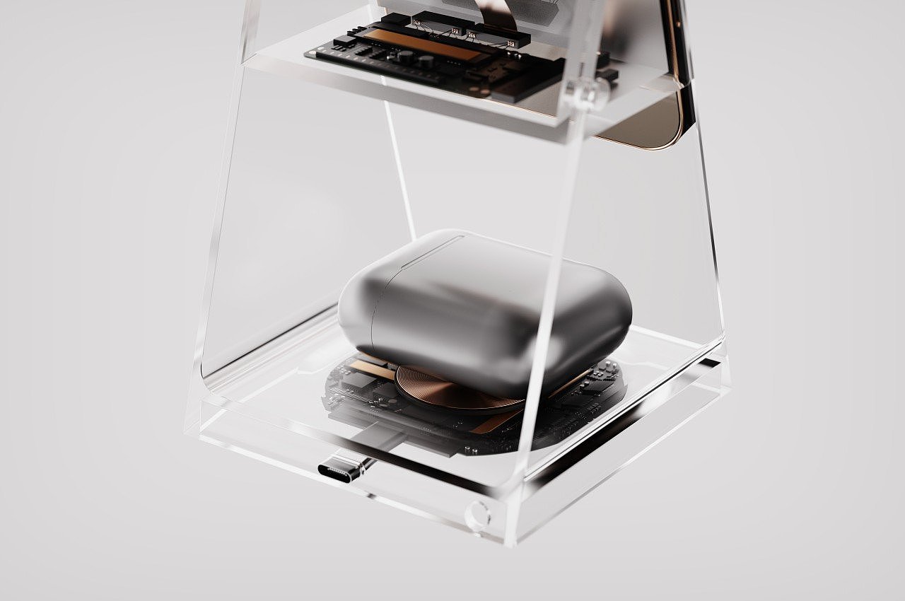 Wireless charging，Tri-charge，MagSafe，conceptual design，wireless charger ，