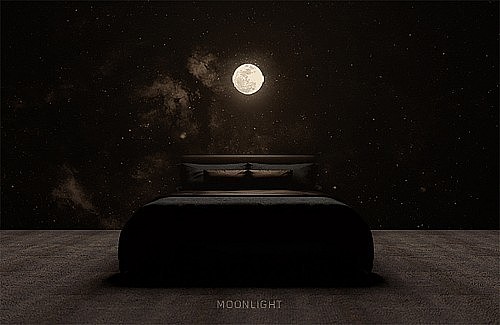 cozy，lamp，moon，decorate，atmosphere，