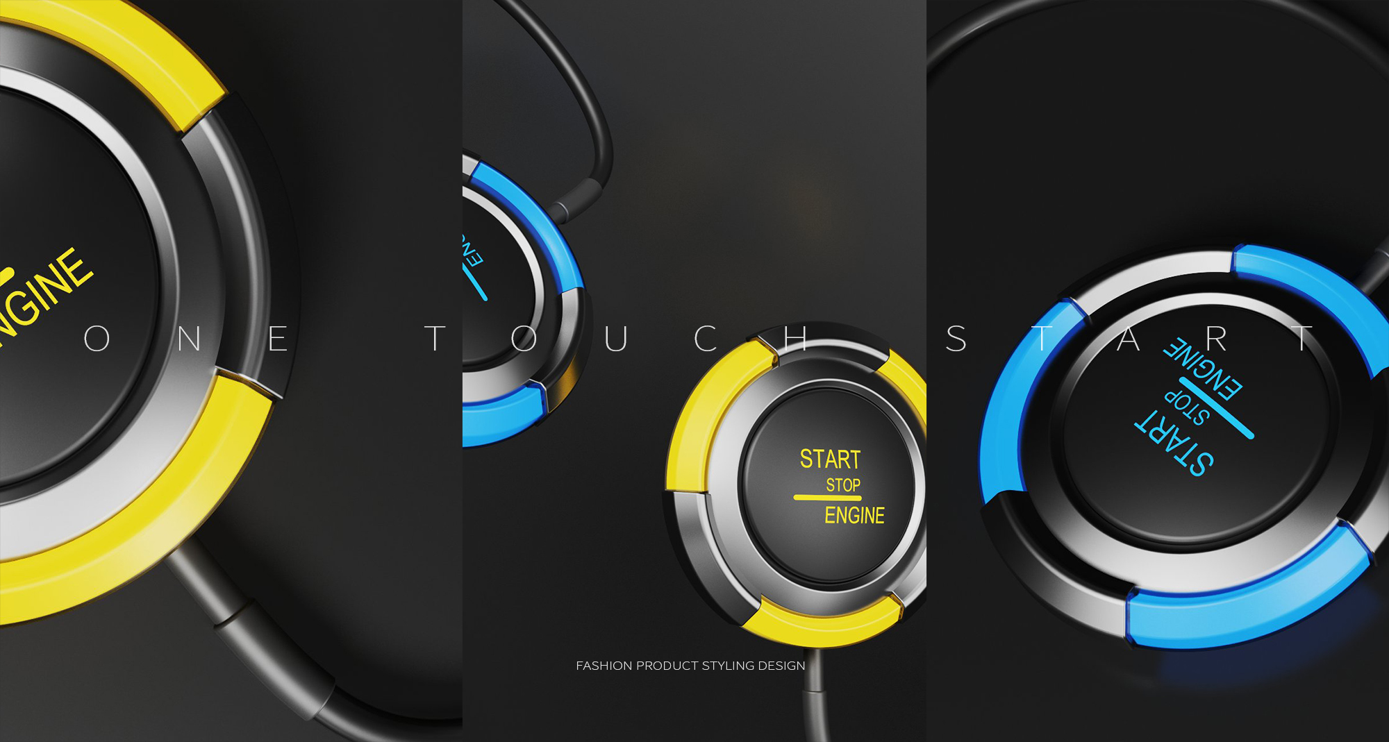 One touch start，auto parts，product design，