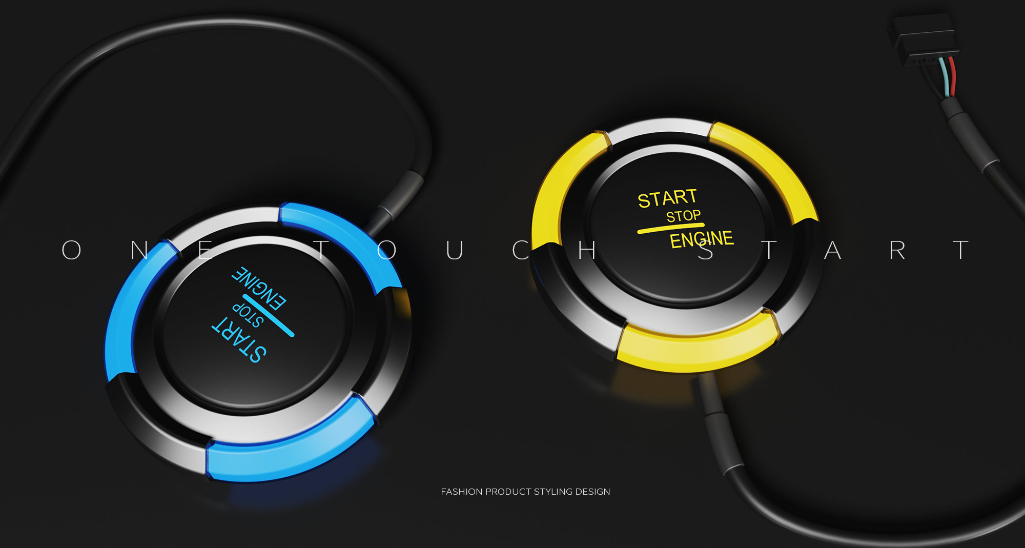 One touch start，auto parts，product design，