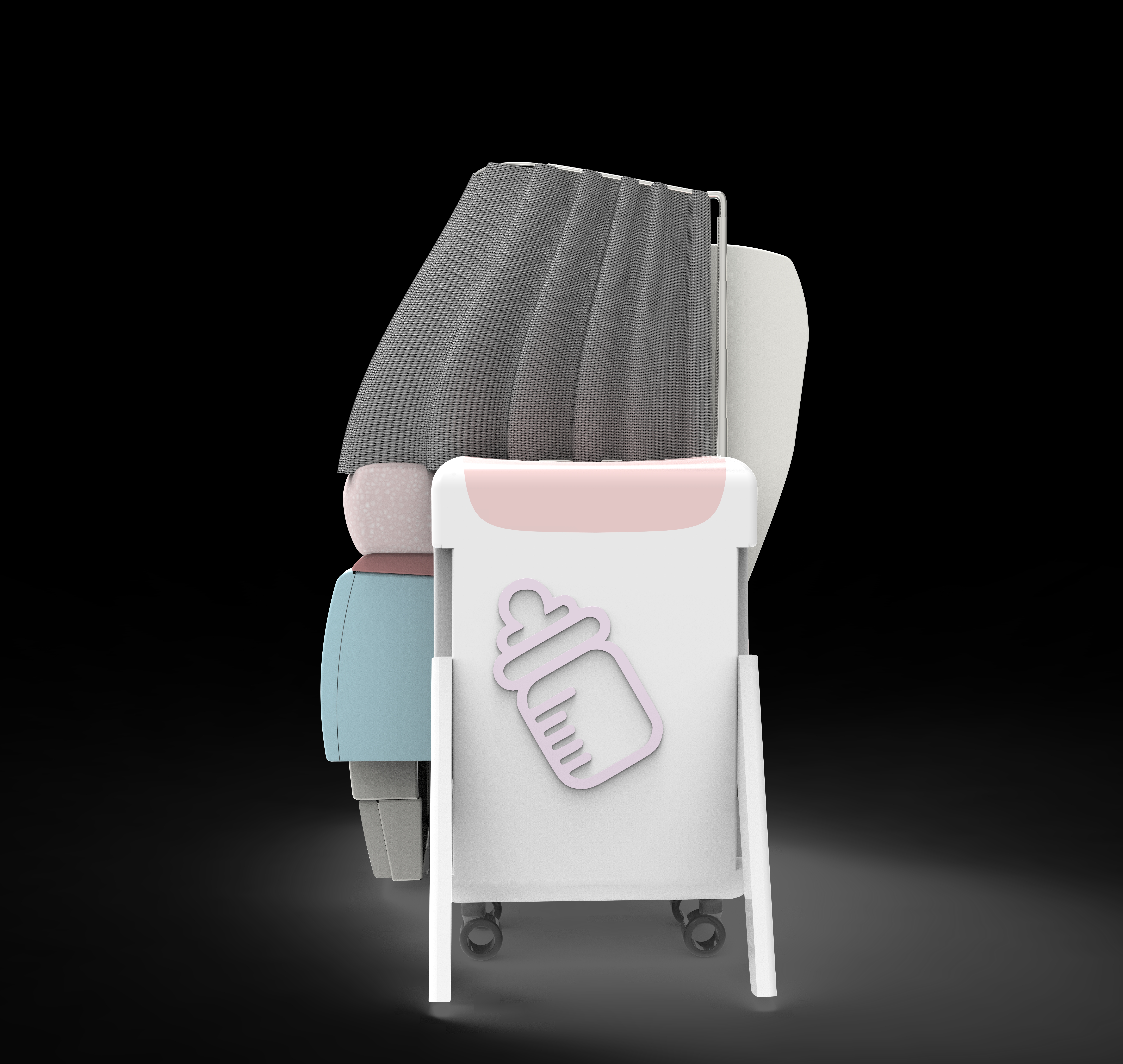 product design，industrial design，Breast-feeding box design，Luggage design，multi-function，