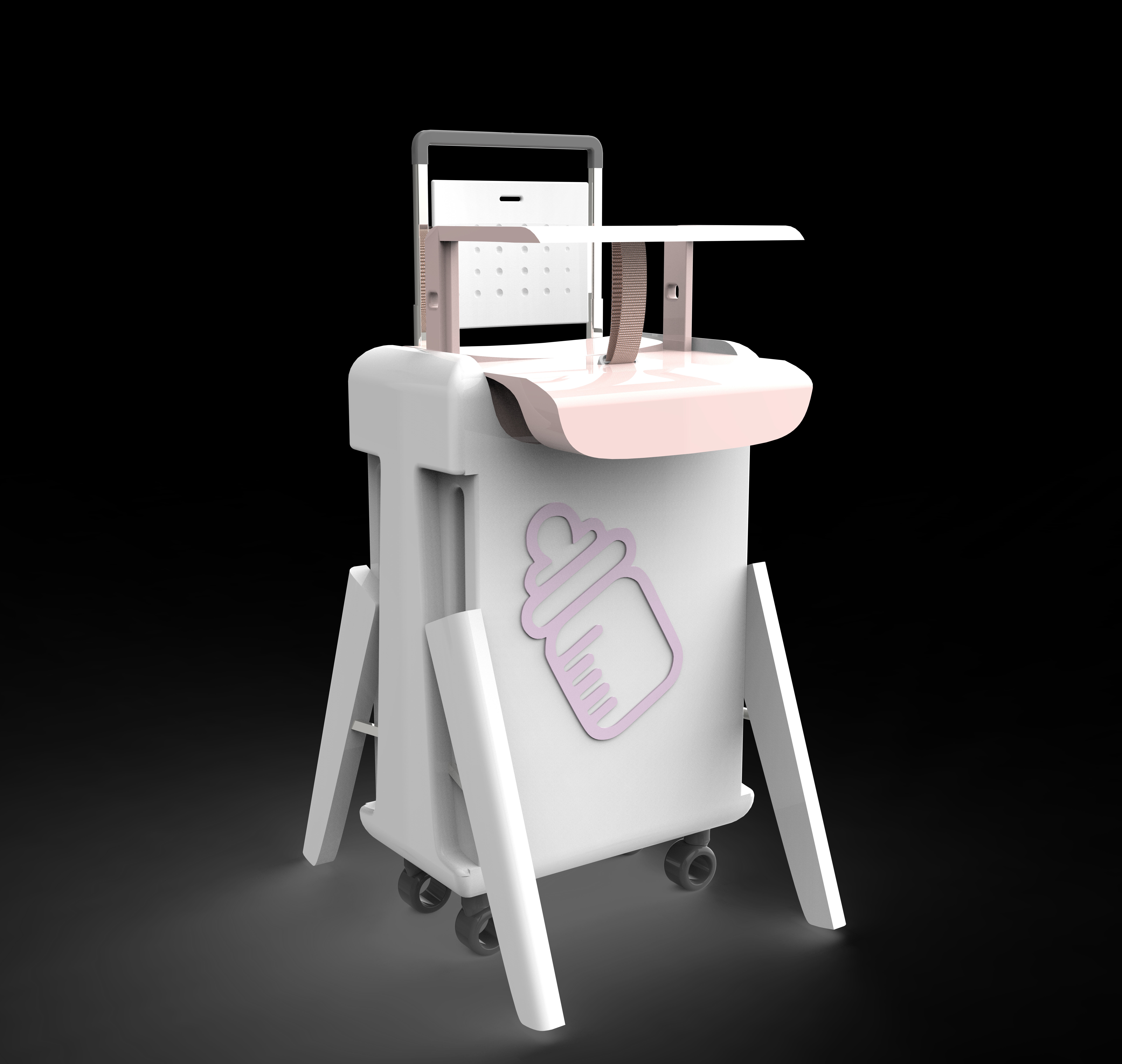 product design，industrial design，Breast-feeding box design，Luggage design，multi-function，