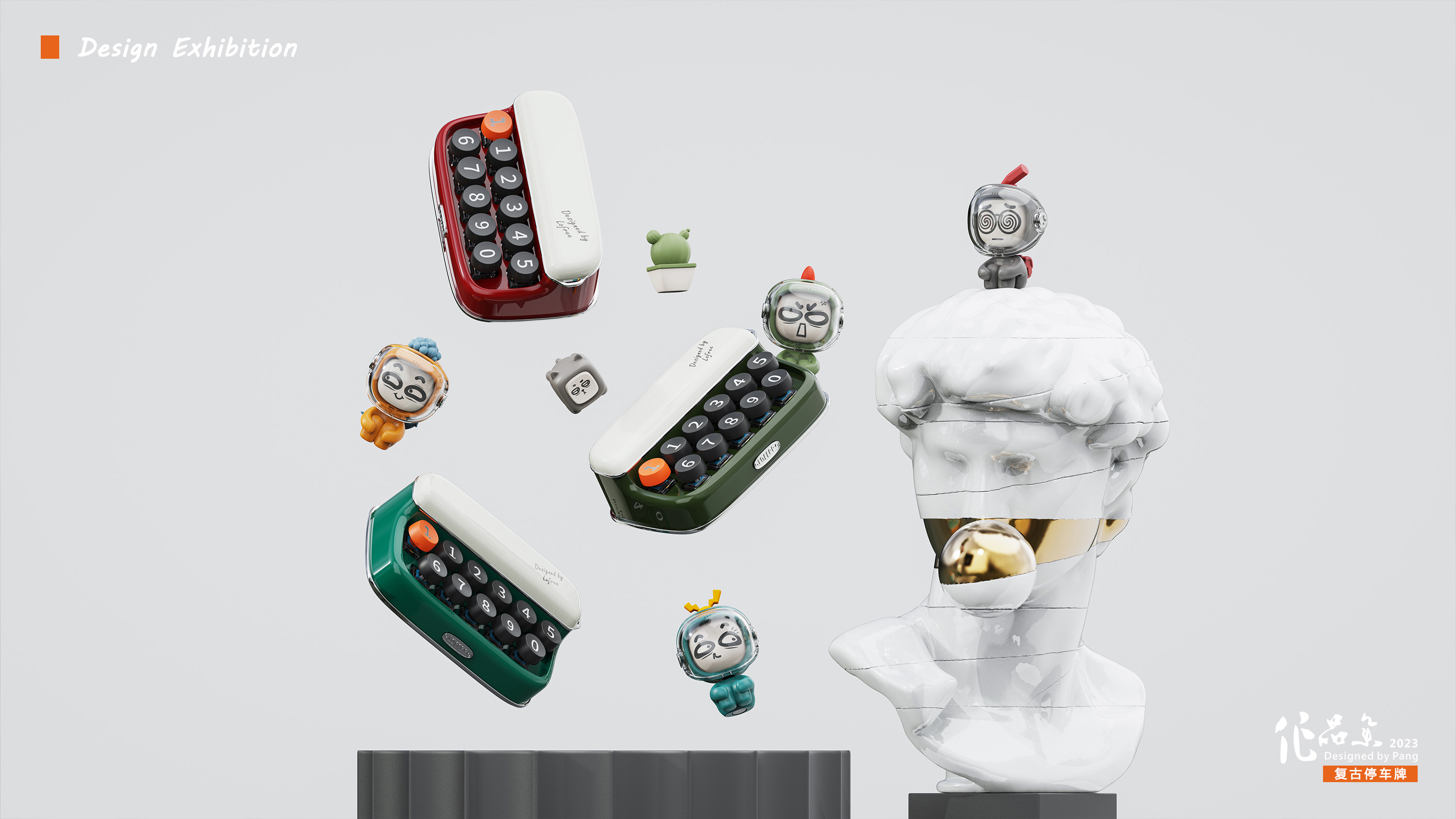 Parking sign，Retro typewriter，LOFI，Fine goods，