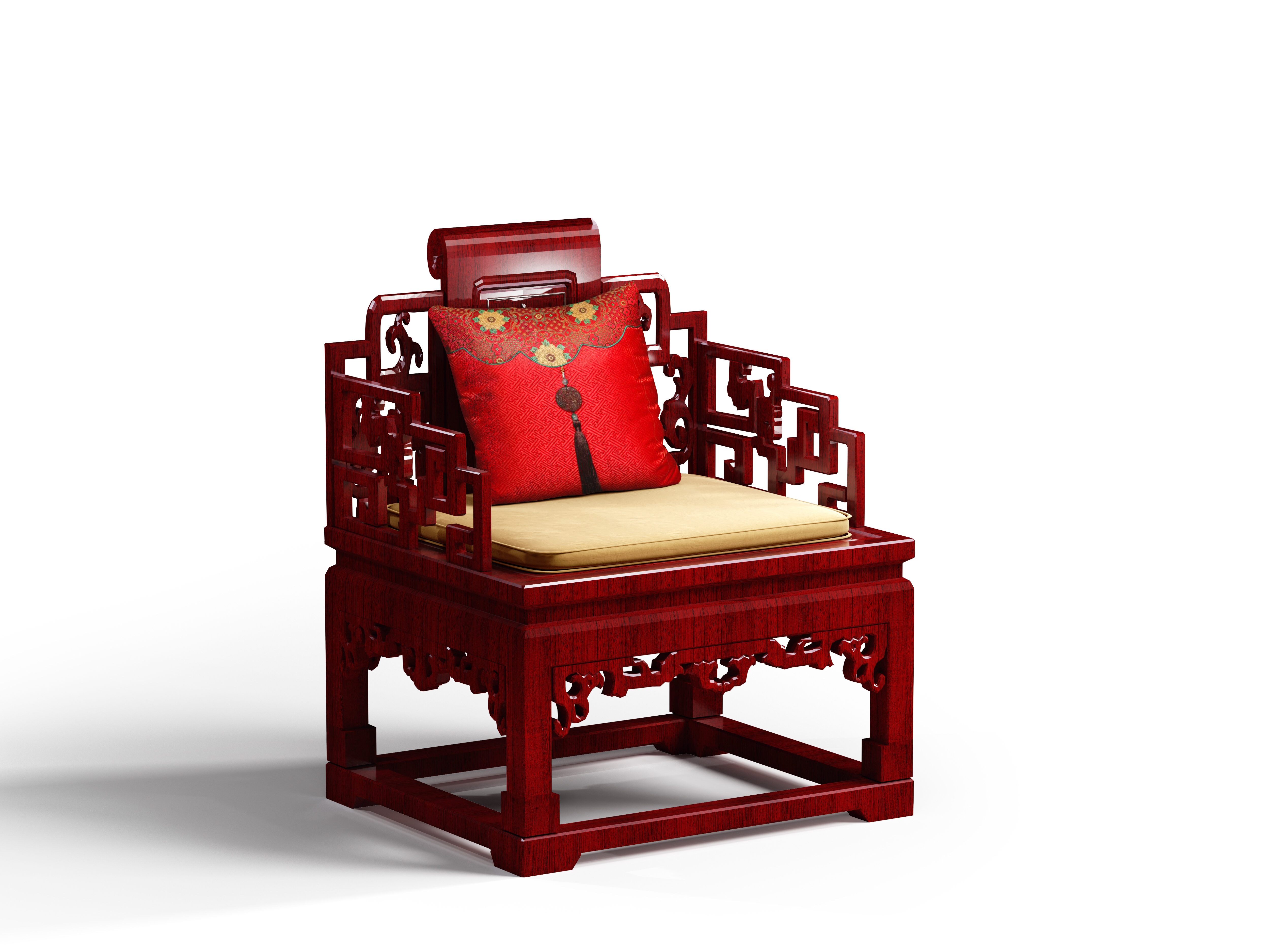 Furniture modeling，Furniture rendering effect diagram，