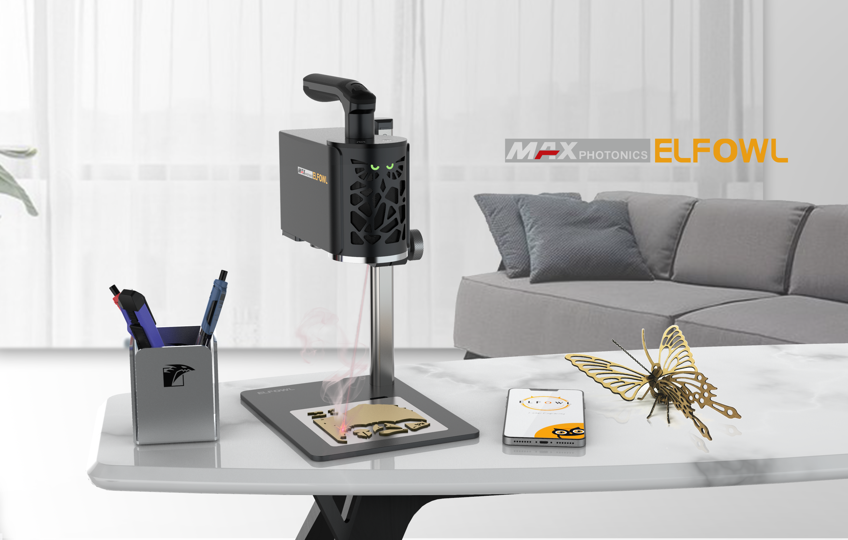 Laser engraving DIY, laser cutting, handmade，