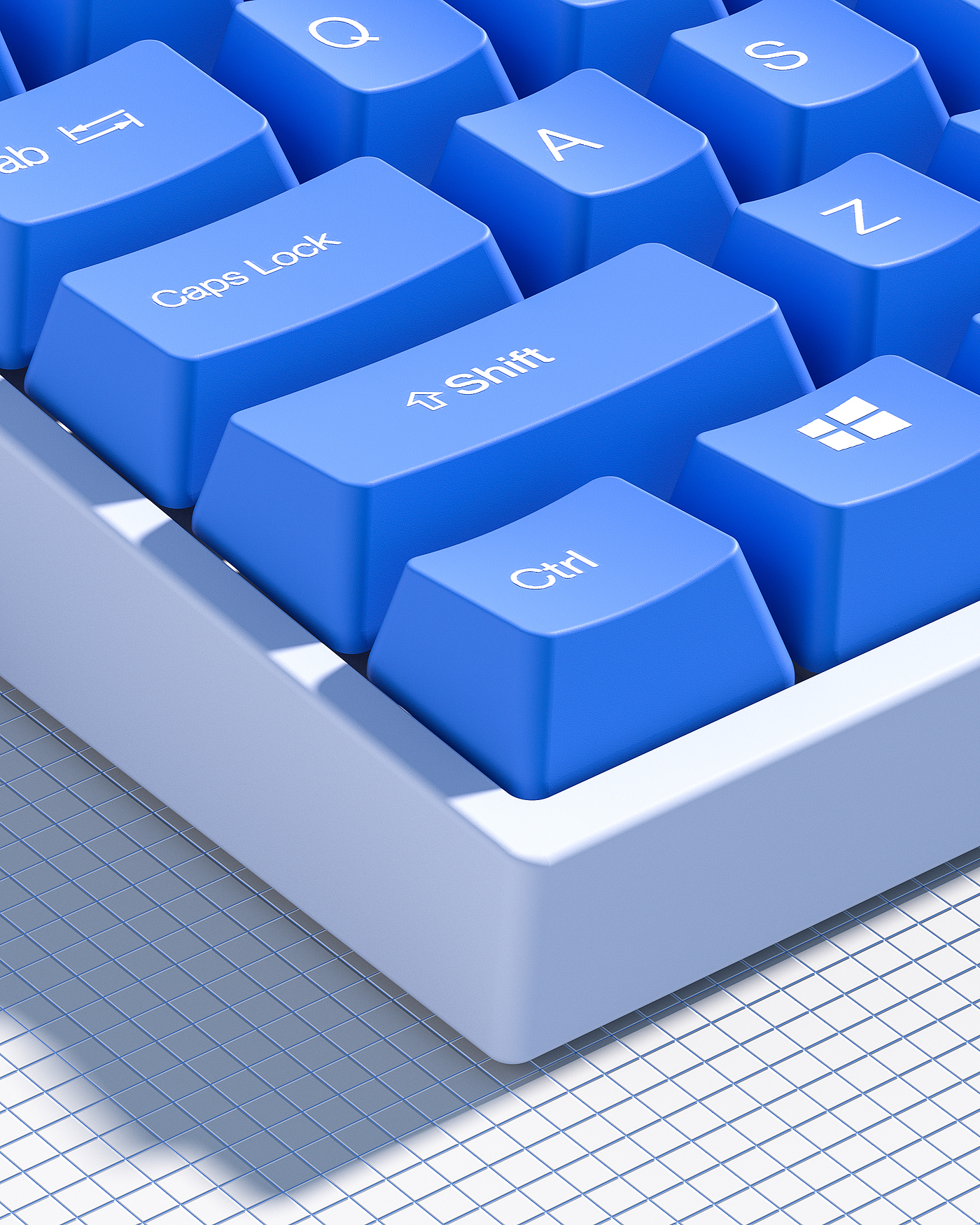 Original works，Industry / products，keyboard，Clean and bright，electronic product，three-dimensional，scene，