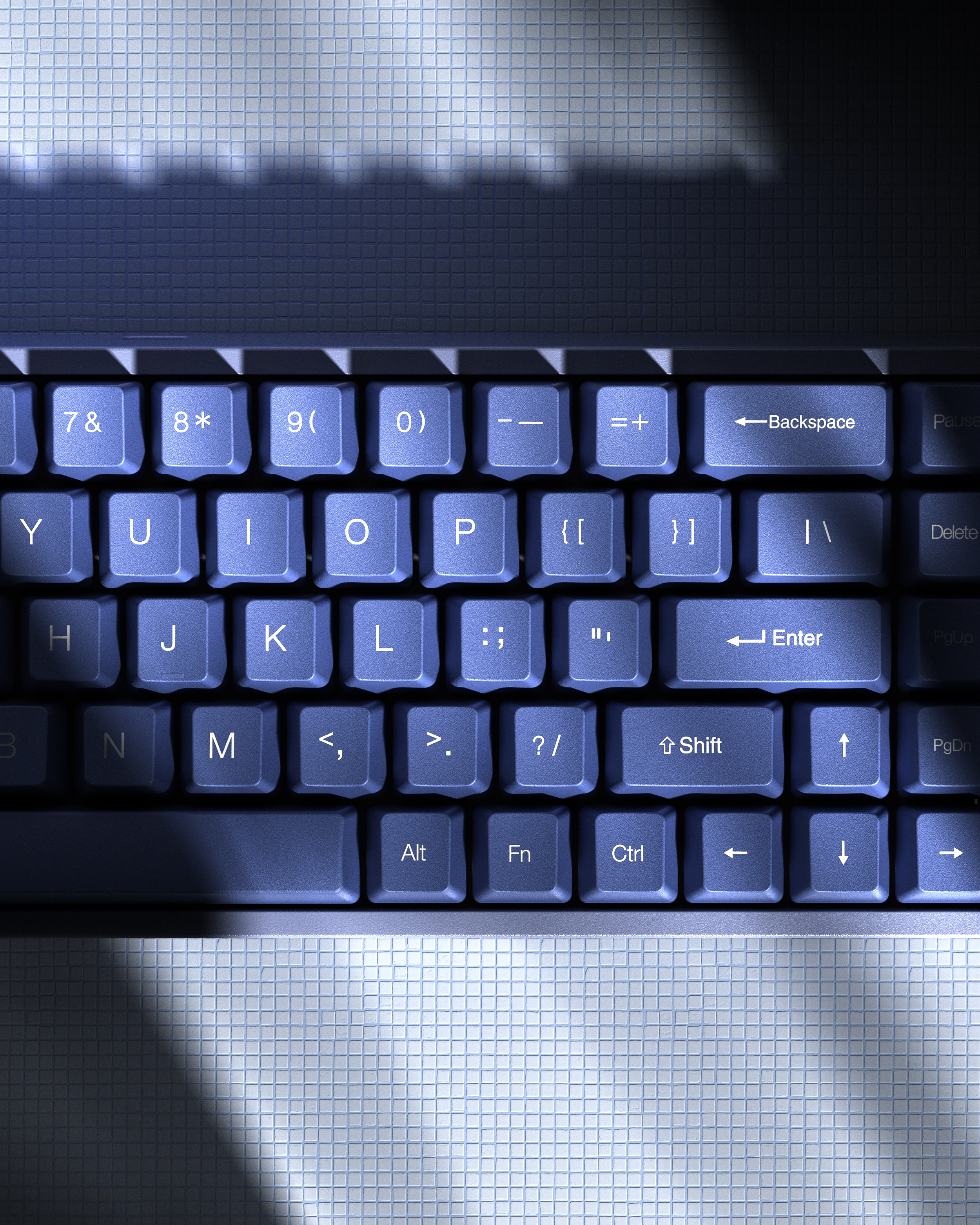 Original works，Industry / products，keyboard，Clean and bright，electronic product，three-dimensional，scene，