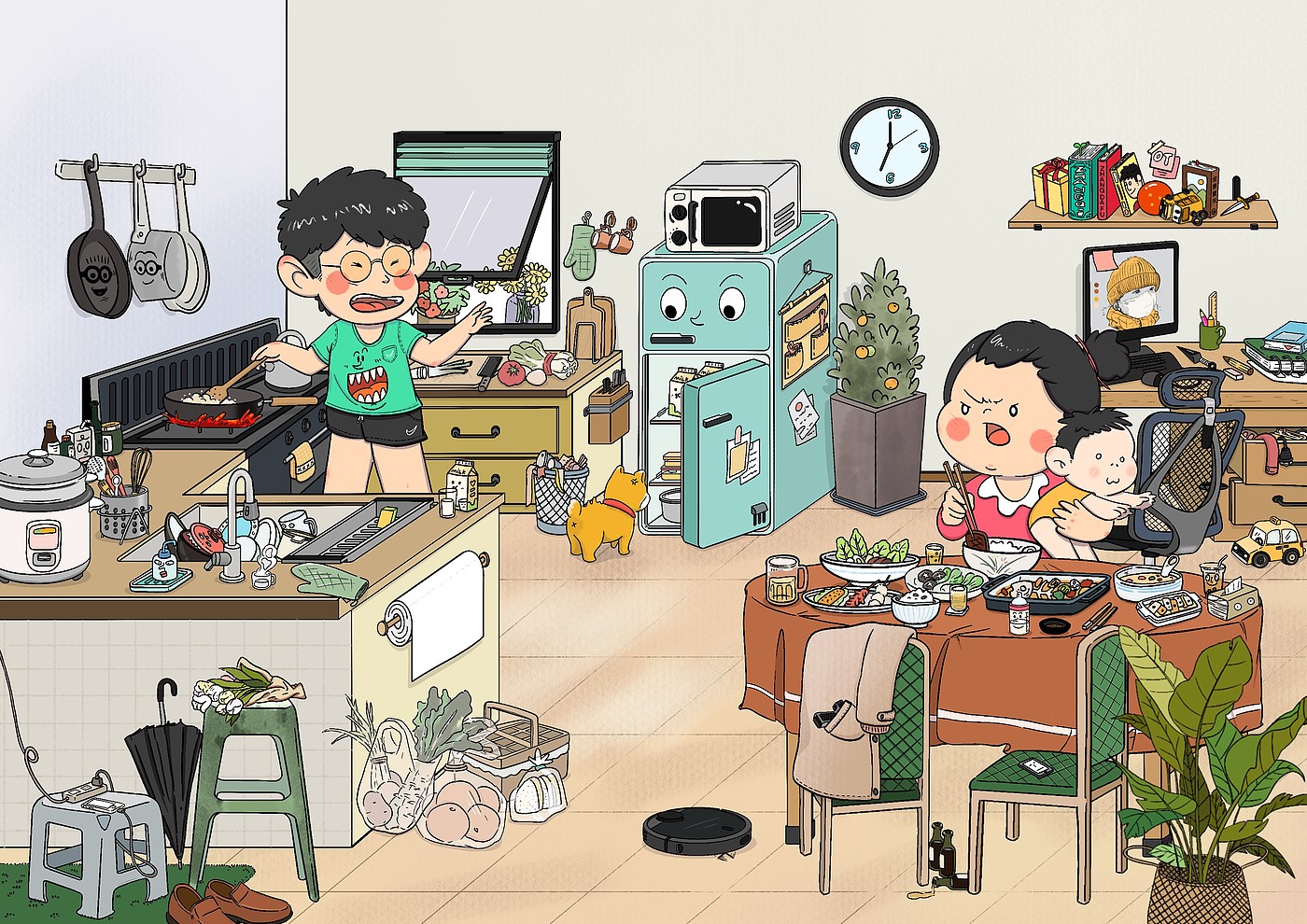 kitchen，delicious food，life，