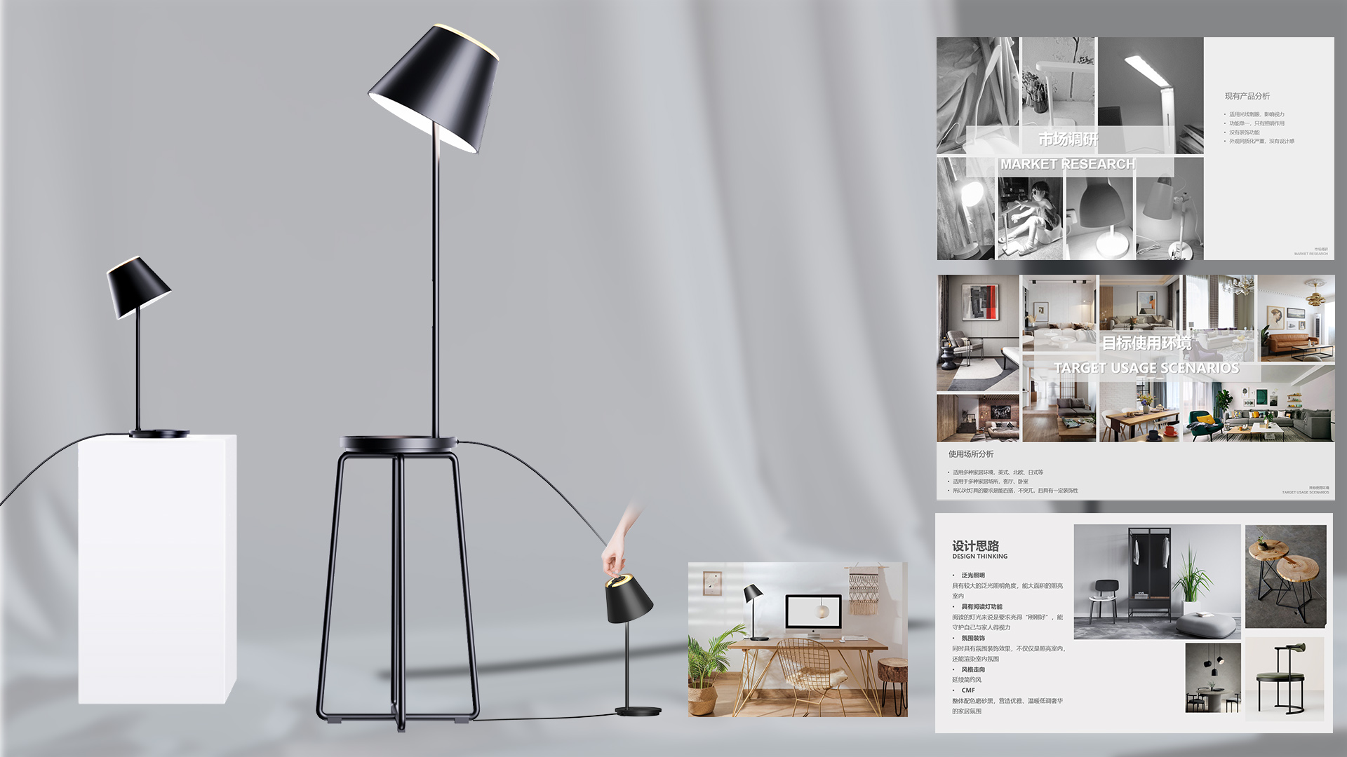Desk lamp，Floor lamp，
