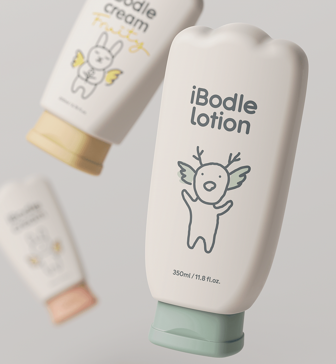 iBodle，Baby Skin Care Products，Maternal and infant products，packing design，