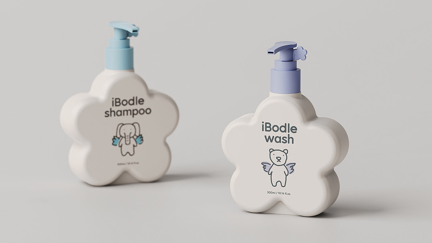 iBodle，Baby Skin Care Products，Maternal and infant products，packing design，