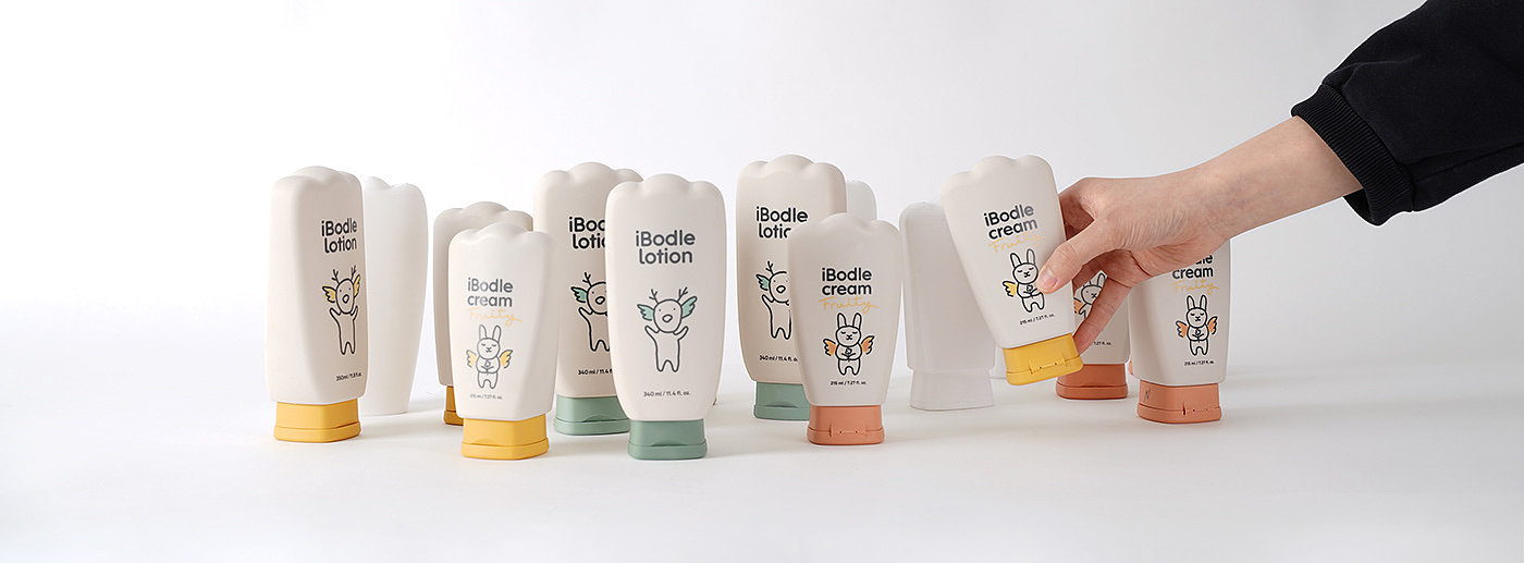 iBodle，Baby Skin Care Products，Maternal and infant products，packing design，