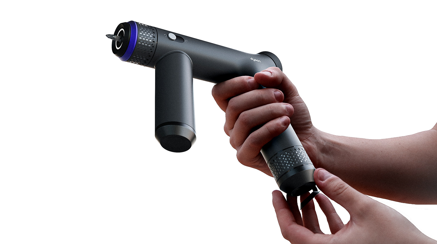 Dyson SD01，Electric drill，Dyson，bit，Electric tool，product design，