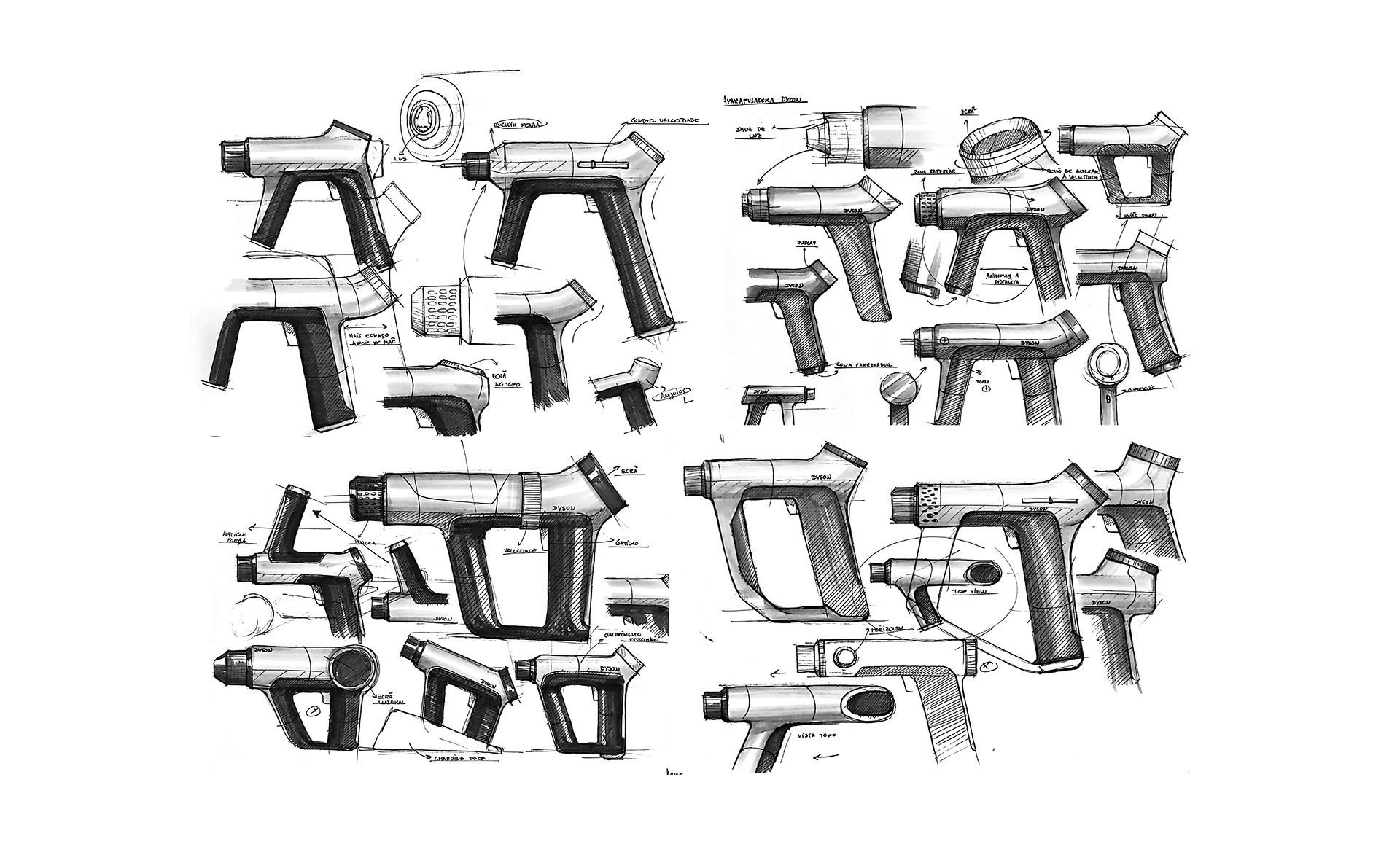 Dyson SD01，Electric drill，Dyson，bit，Electric tool，product design，