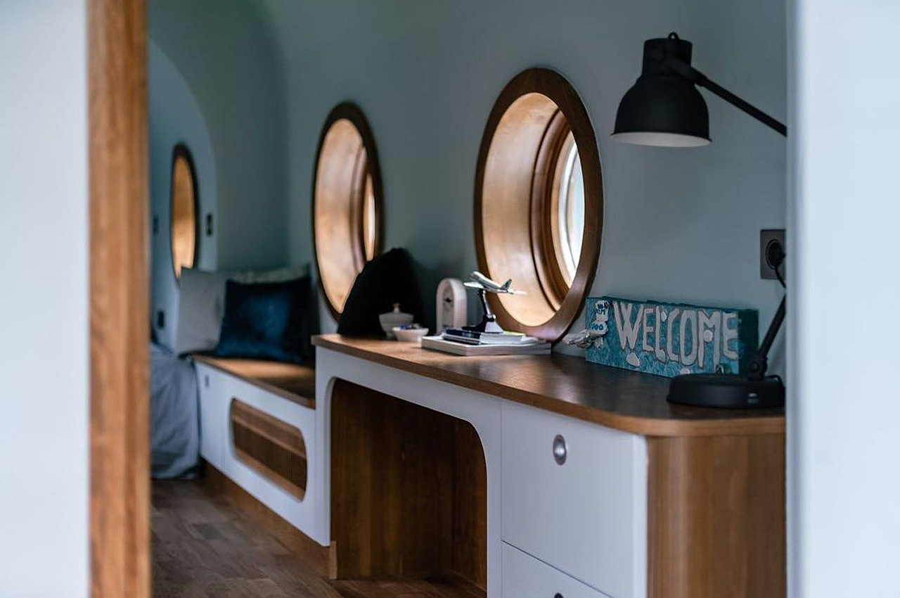 Airplane House，Interior design，aircraft，Hello Wood，Jet aircraft，Jet House，
