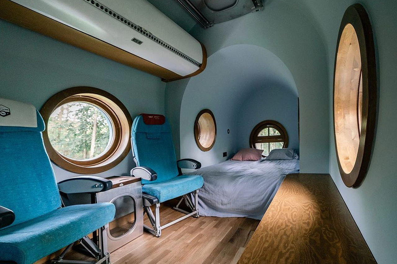 Airplane House，Interior design，aircraft，Hello Wood，Jet aircraft，Jet House，