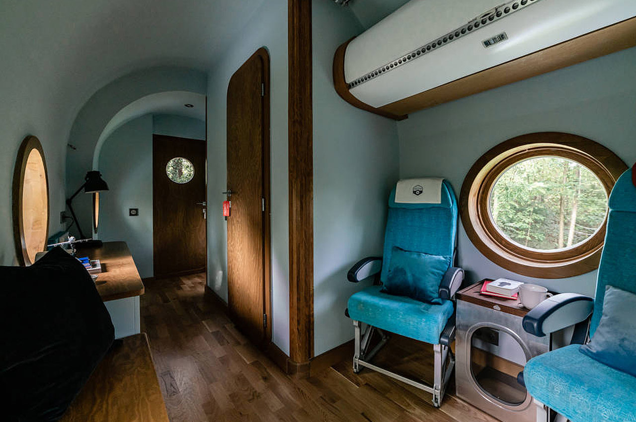 Airplane House，Interior design，aircraft，Hello Wood，Jet aircraft，Jet House，