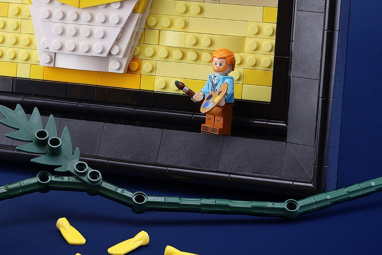 Lego，Lego blocks，Sunflower，van gogh，Toys，
