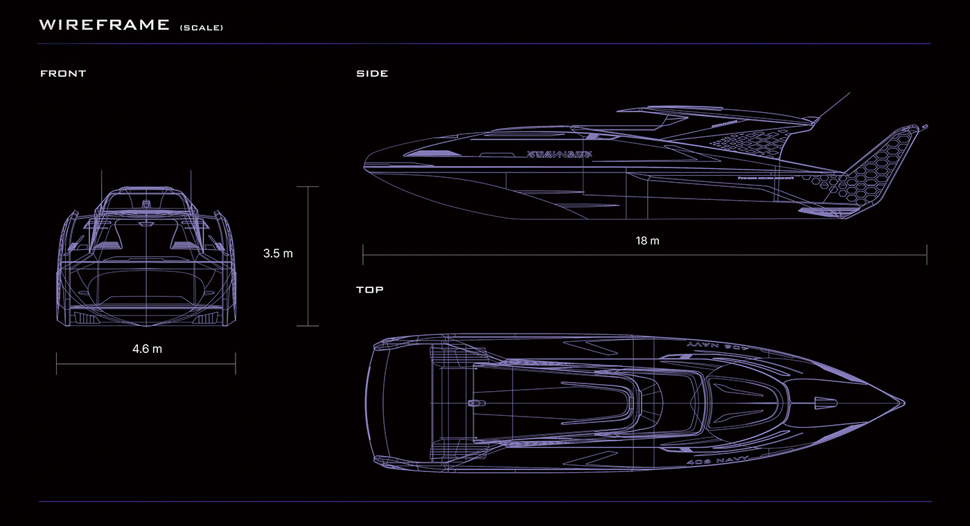 Appearance design，product design，Cool，Coast Guard Speedboat，