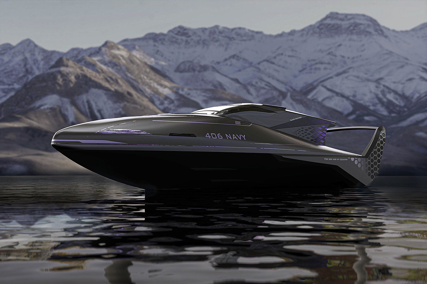 Appearance design，product design，Cool，Coast Guard Speedboat，