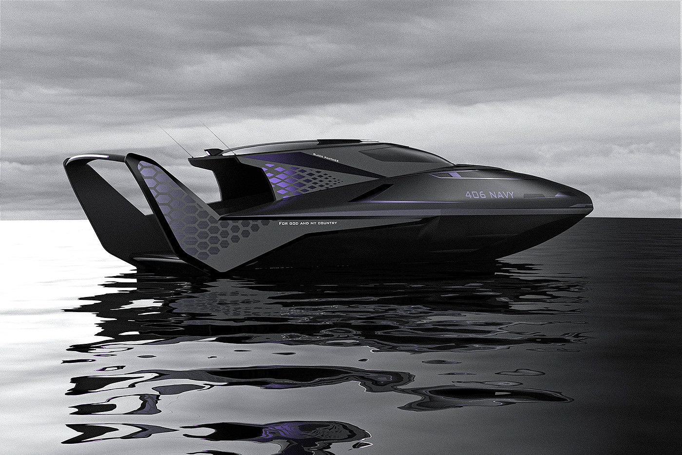 Appearance design，product design，Cool，Coast Guard Speedboat，