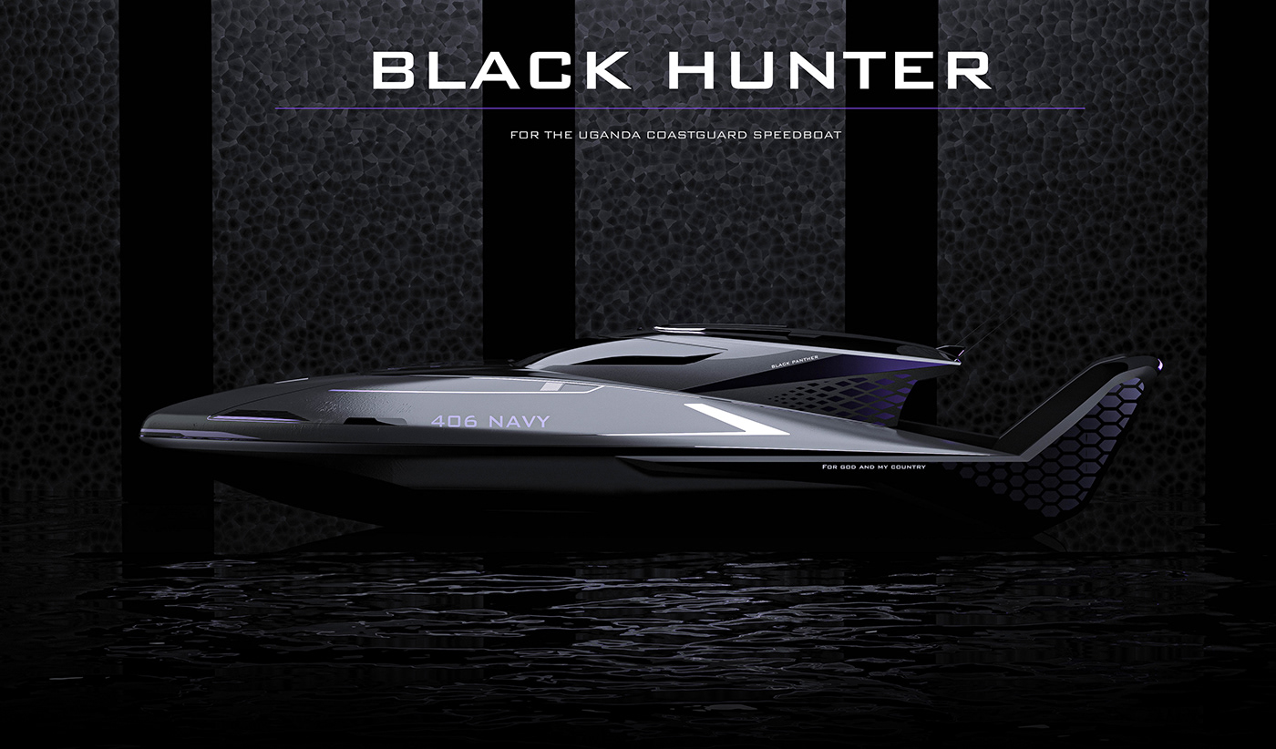 Appearance design，product design，Cool，Coast Guard Speedboat，
