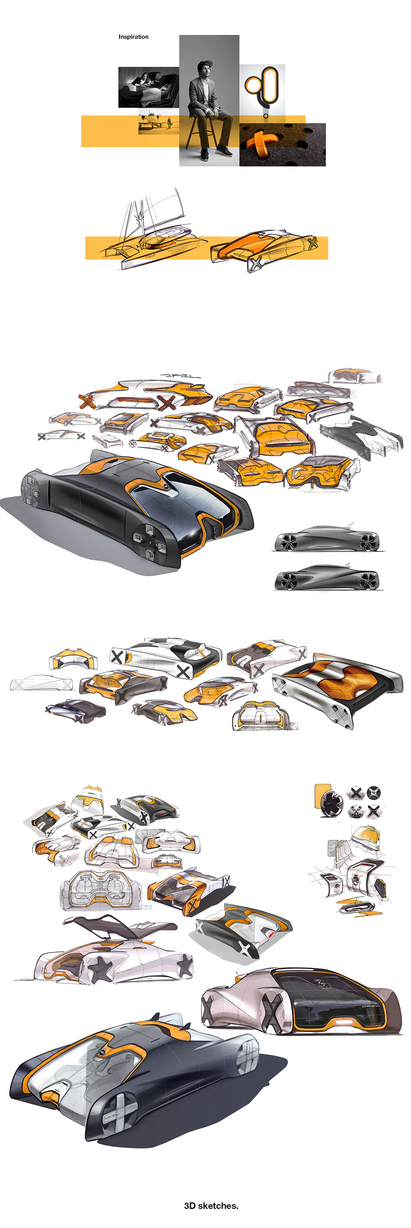 Concept Car，new type，science and technology，Rendering，Hand drawing，Design manuscript，