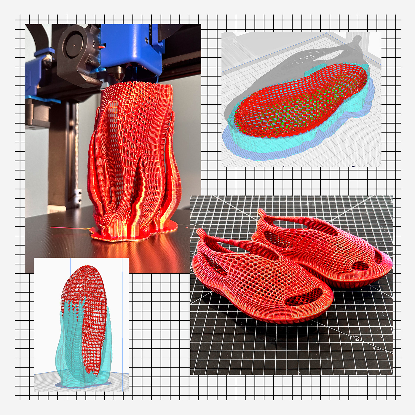 3D printing，slipper，Appearance design，product design，
