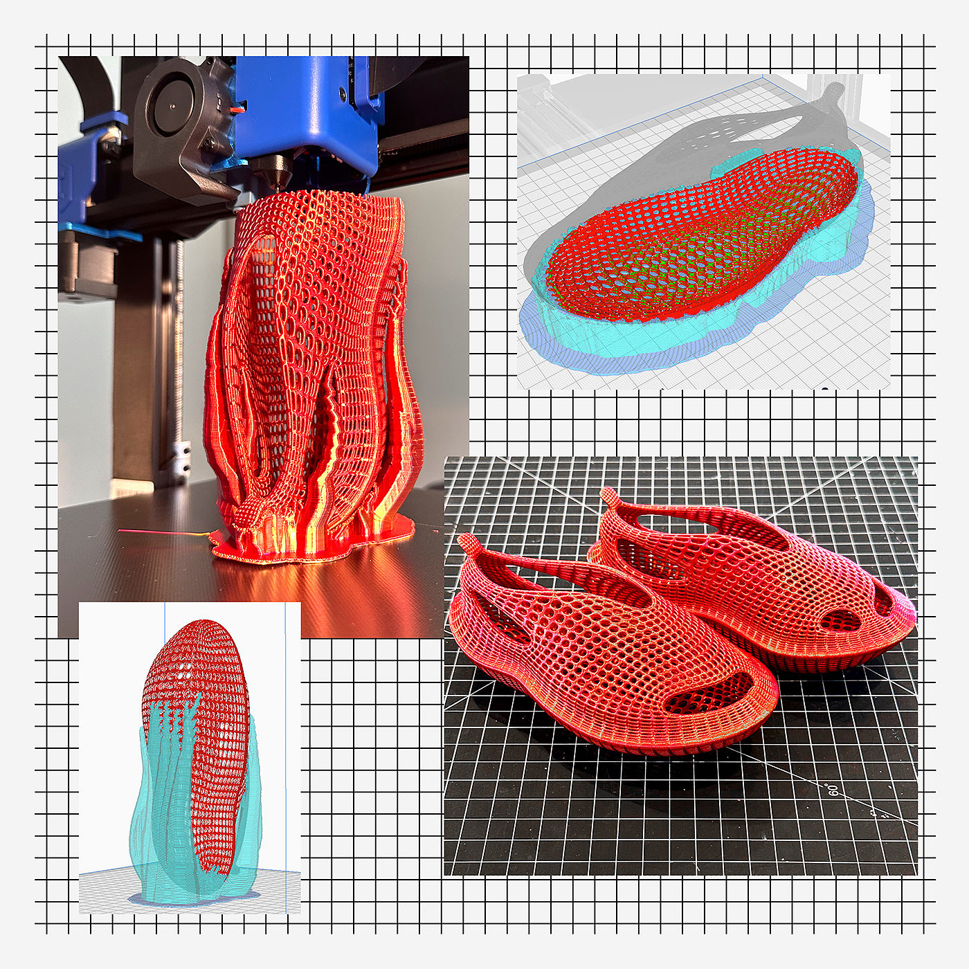 3D printing，slipper，Appearance design，product design，