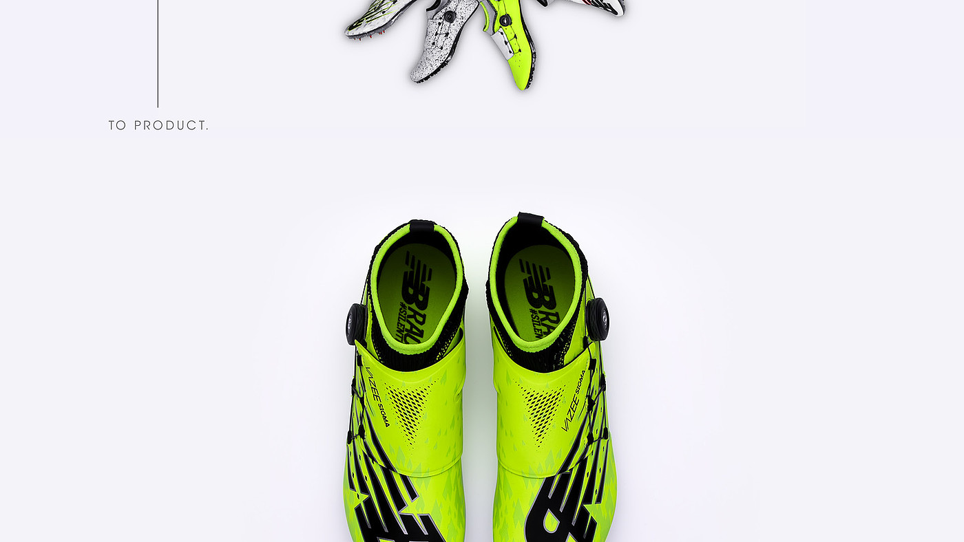 New Balance，shoes，product design，yellow，