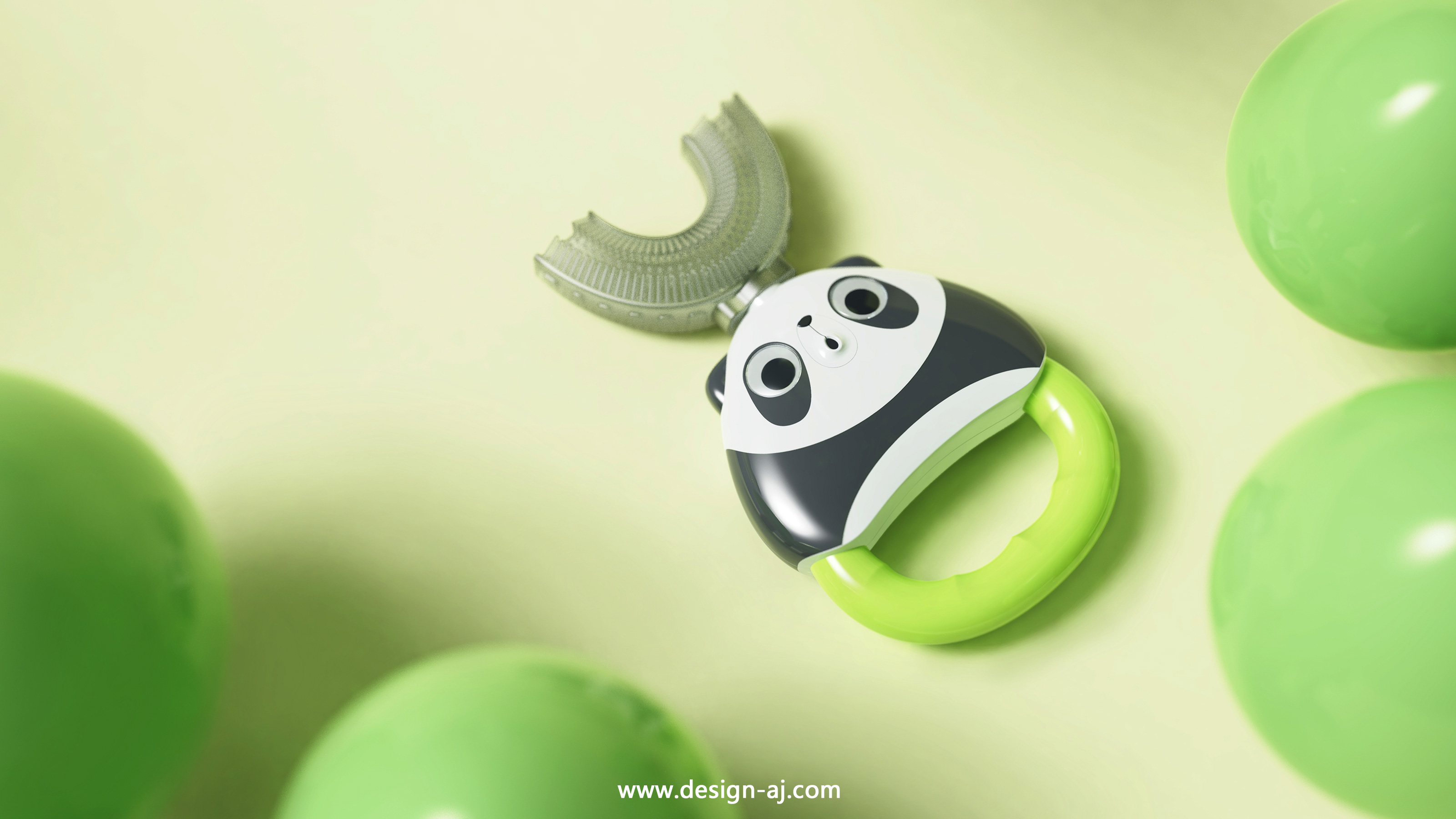 Electric toothbrush，Children's products，industrial design，U-shaped toothbrush，Children's Toys，Maternal and infant products，product design，Aijia industrial design，