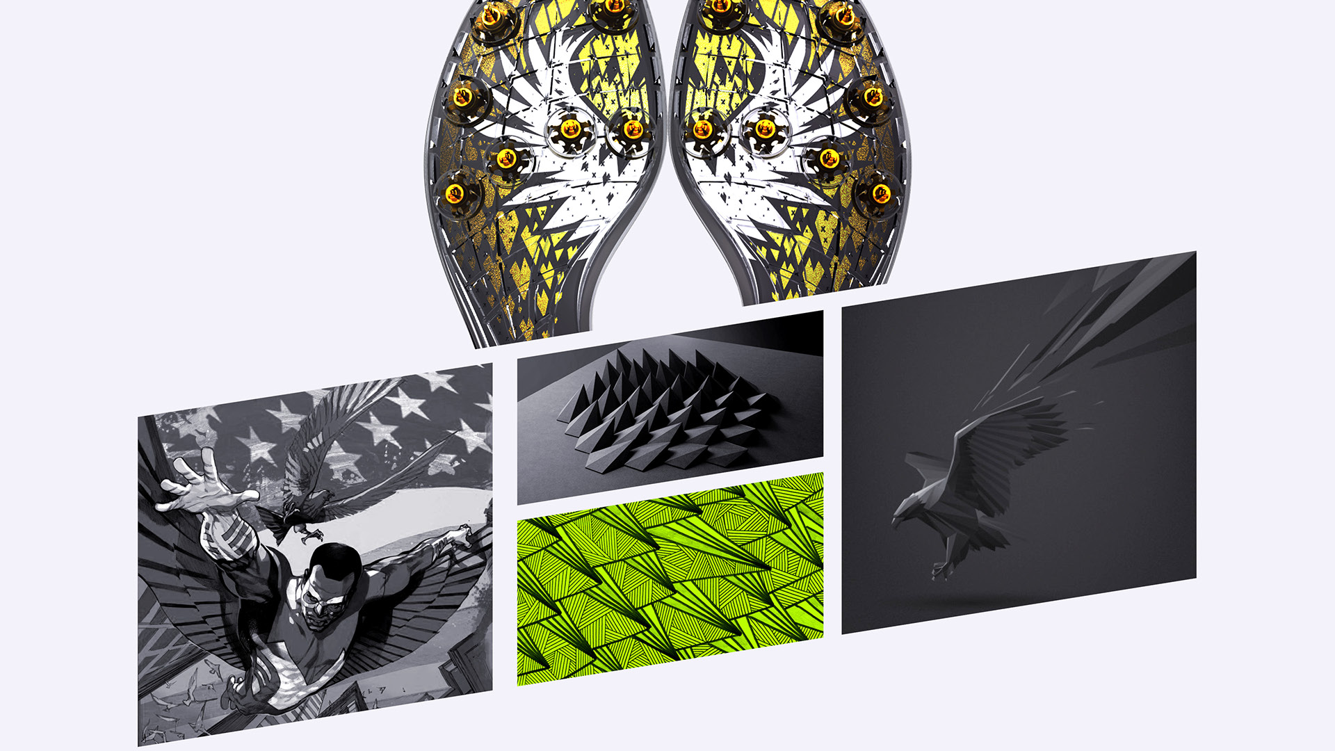 New Balance，shoes，product design，yellow，