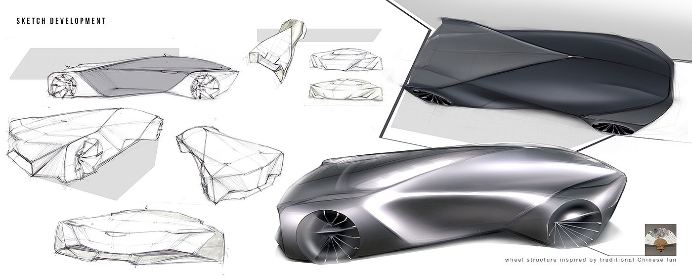 science and technology，Concept Car，new type，Design，Industry，Render，manuscript，