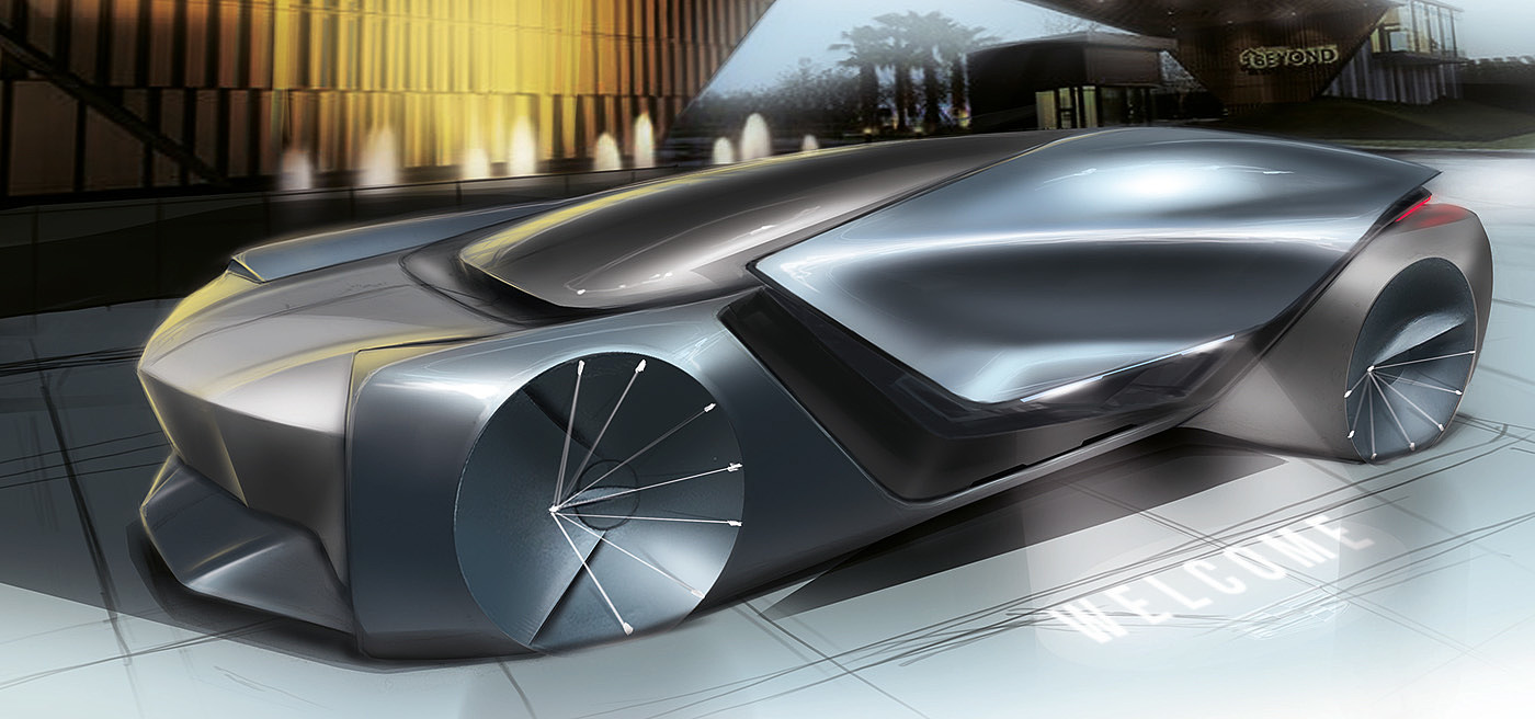 science and technology，Concept Car，new type，Design，Industry，Render，manuscript，