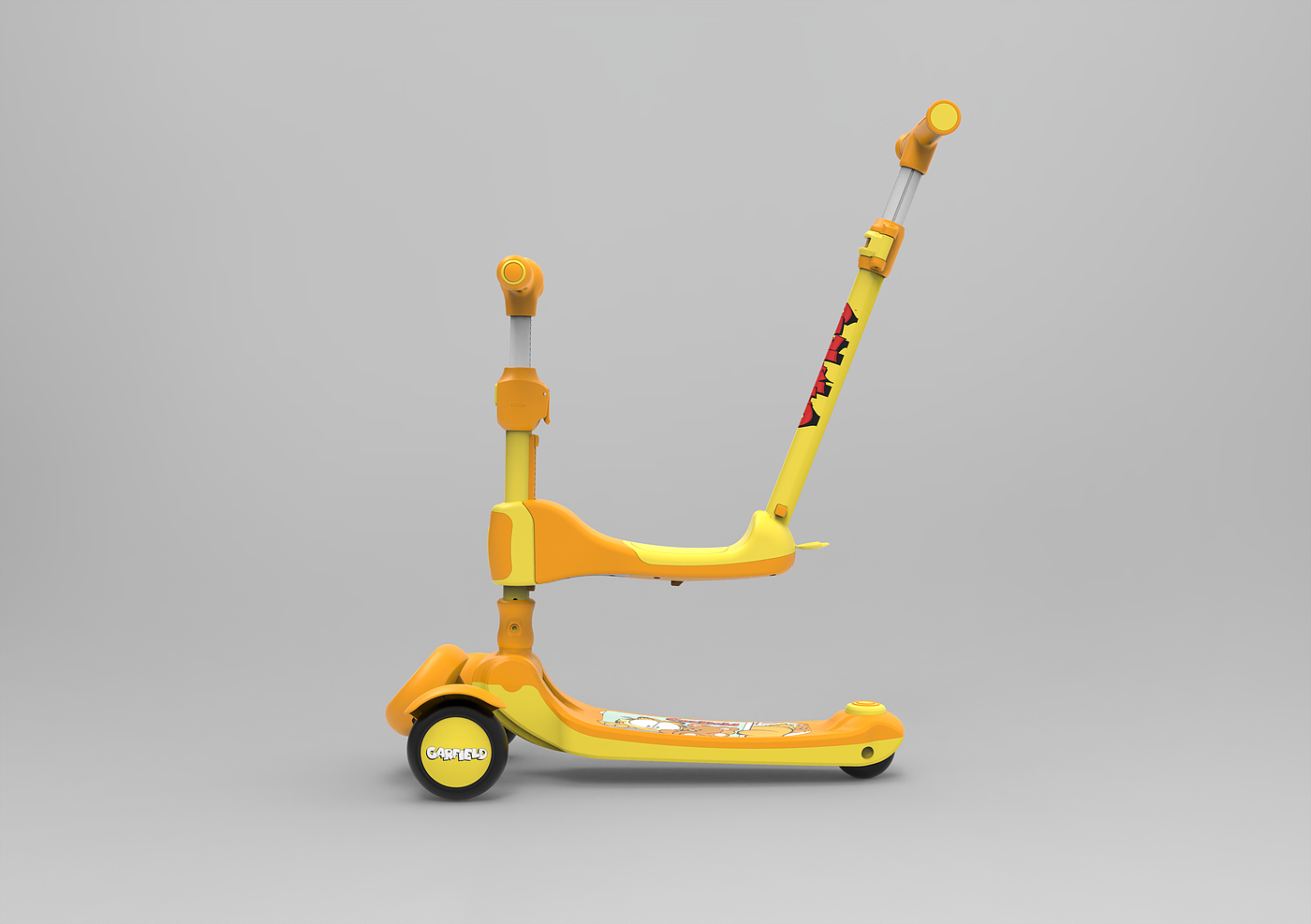 Garfield，Three-in-one scooter，