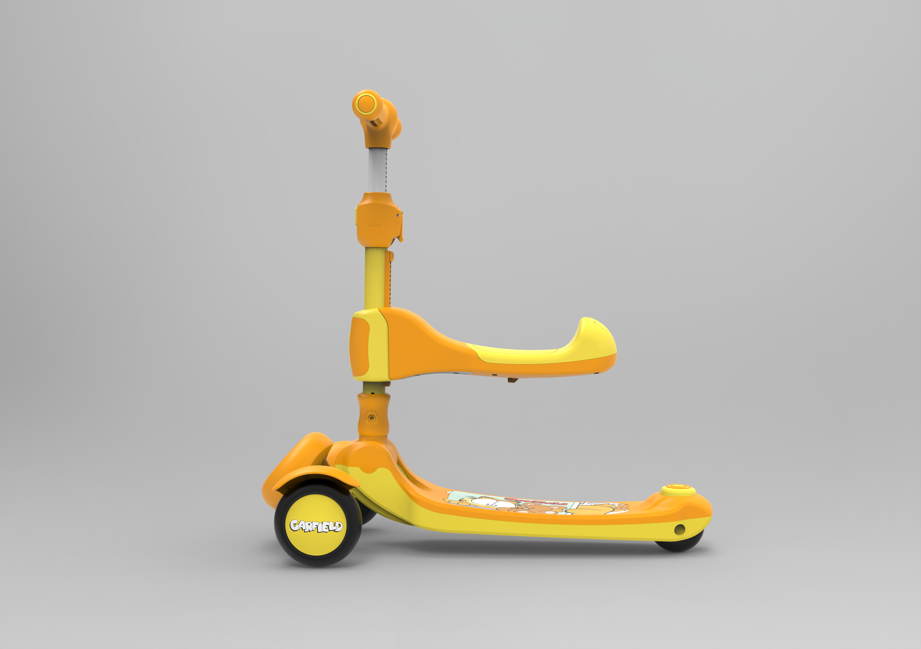 Garfield，Three-in-one scooter，