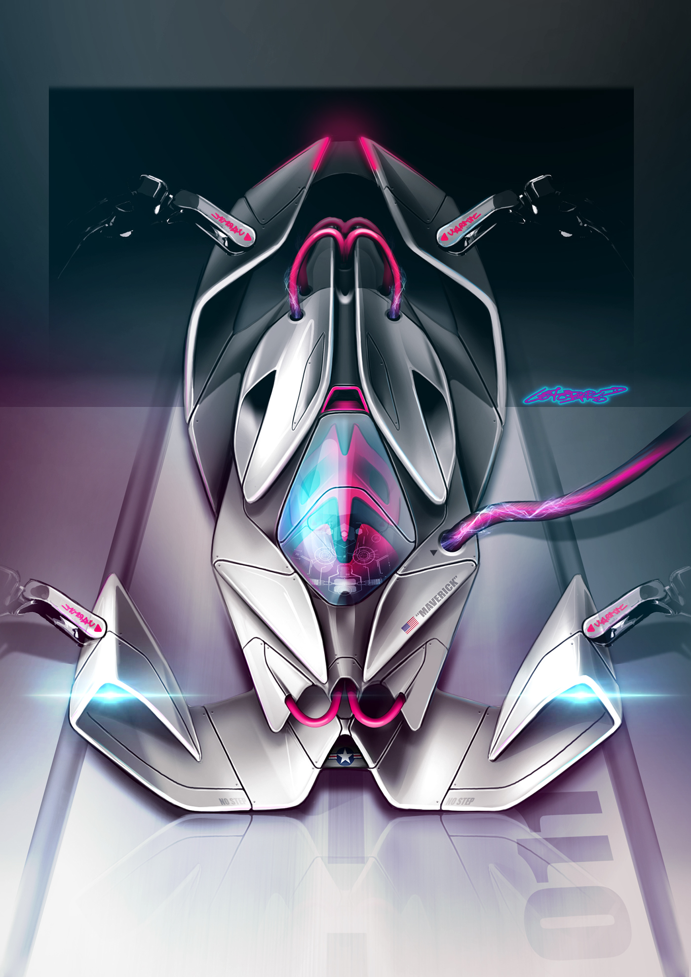 Rendering，Concept Car，Sense of science and technology，manuscript，