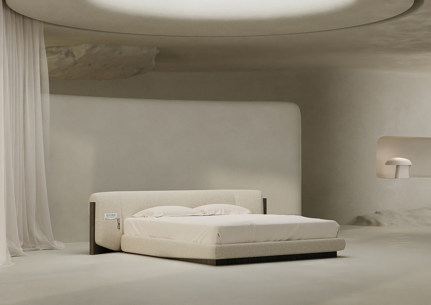Bed，Modernism，Natural materials，