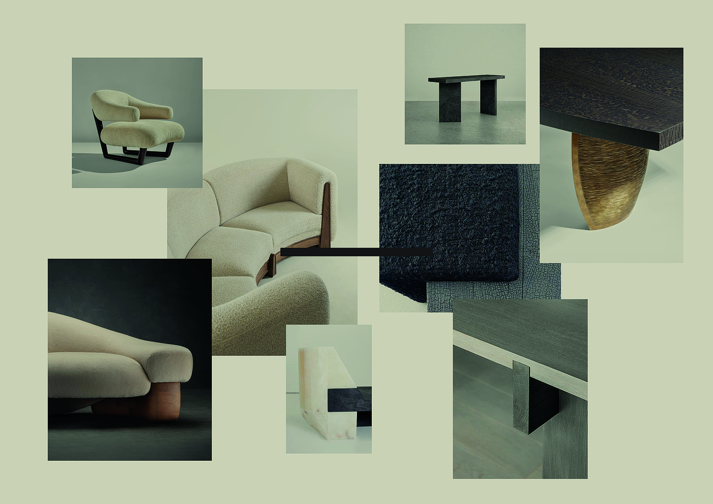 Bed，Modernism，Natural materials，