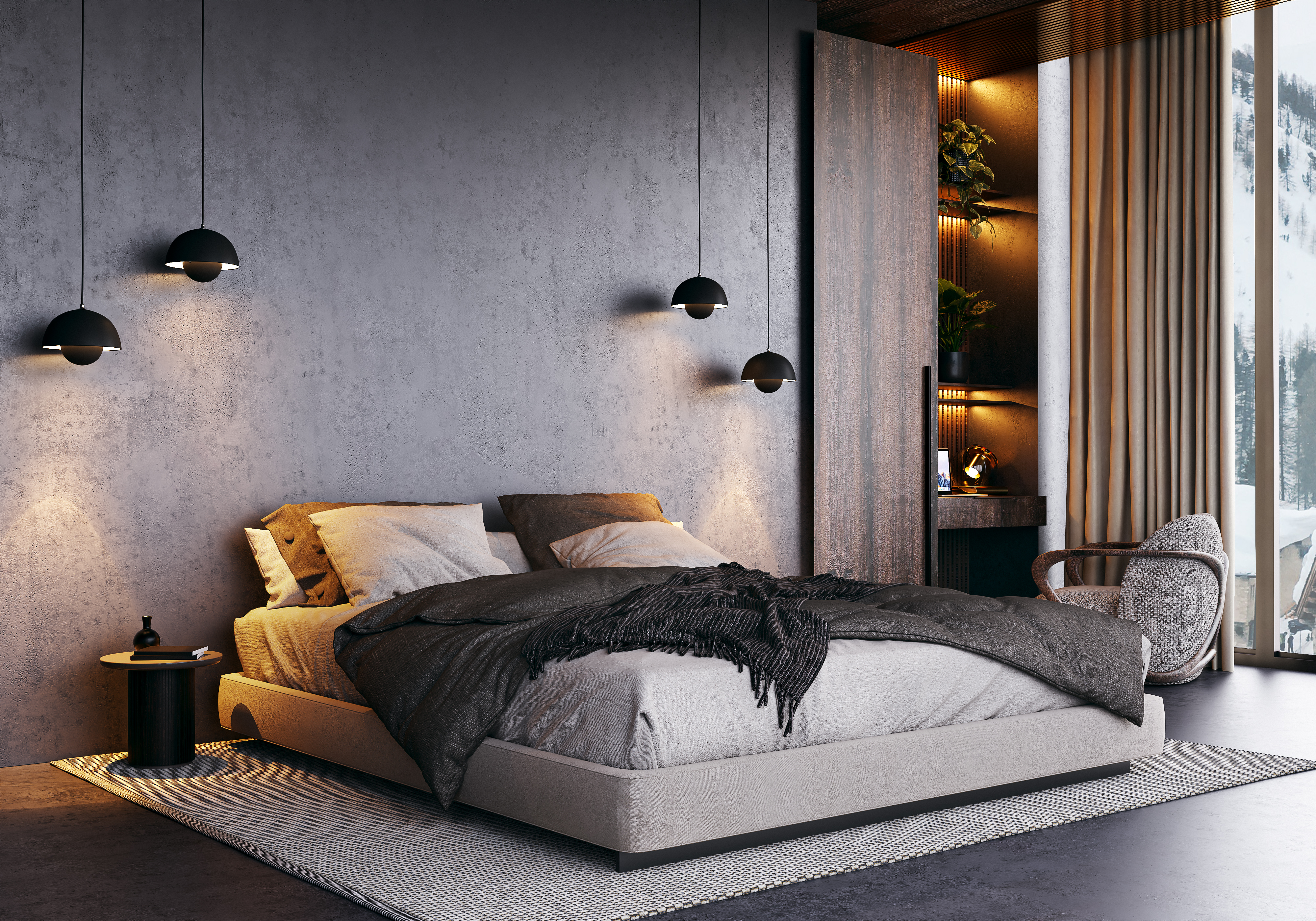 Home interior，cgi，visualization，