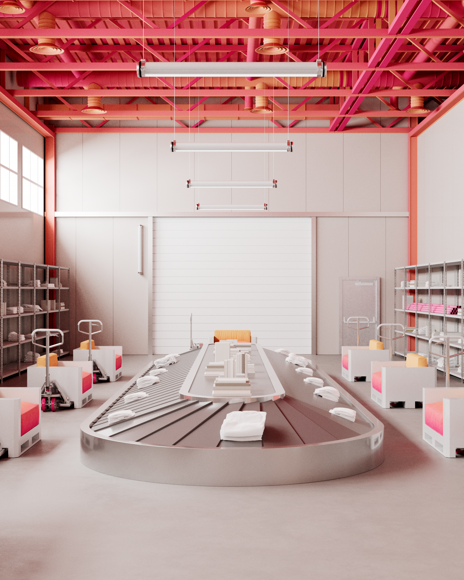 3d，Interior design，Modern style，