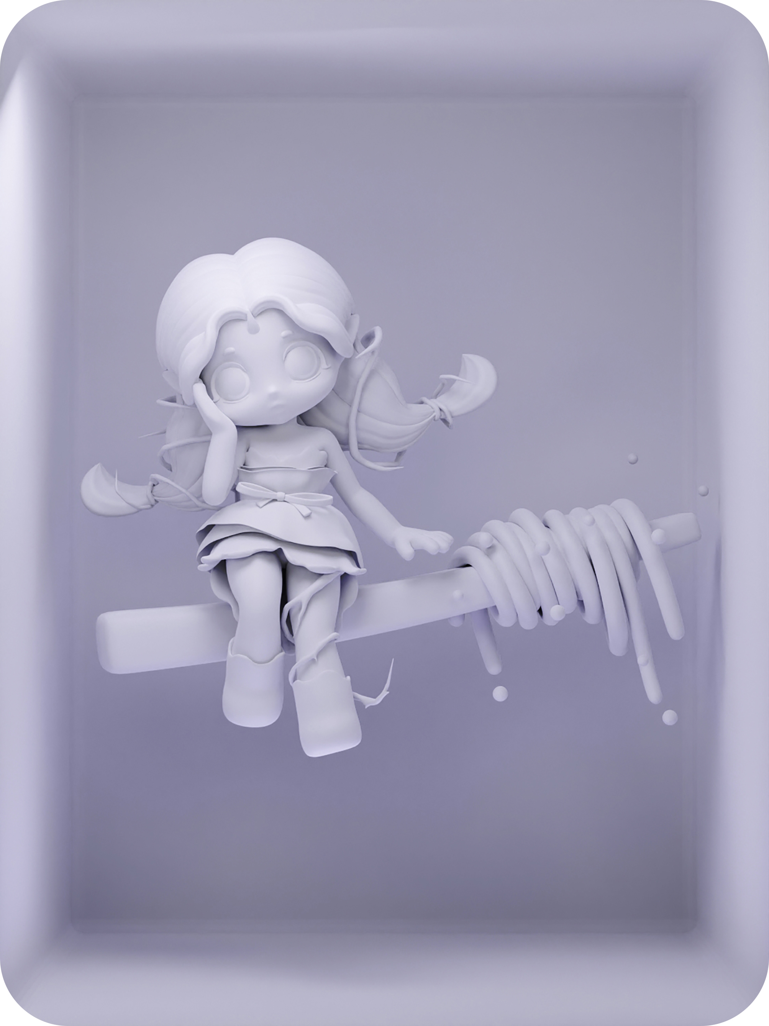 modeling，IP，3d，Doll，Tide play，